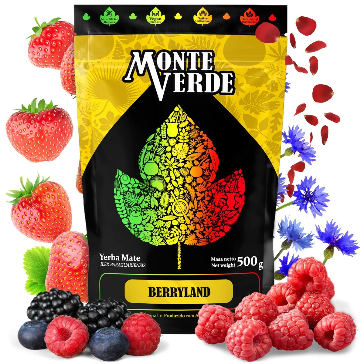 Yerba mate Monte Verde BERRYLAND 500g
